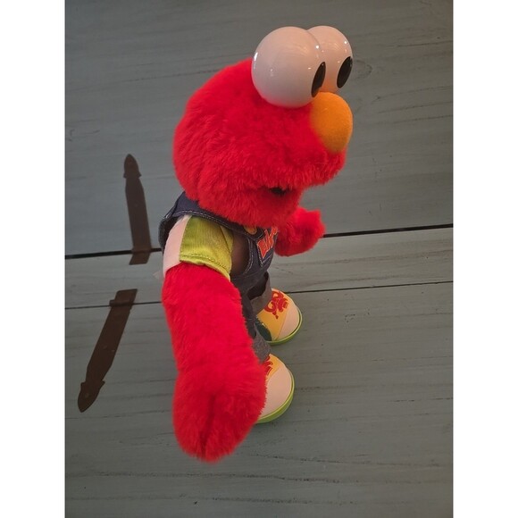 1999 Let's Pretend Elmo Sesame Street Toy Mattel Talks To Play, Children's Toy - Picture 4 of 9